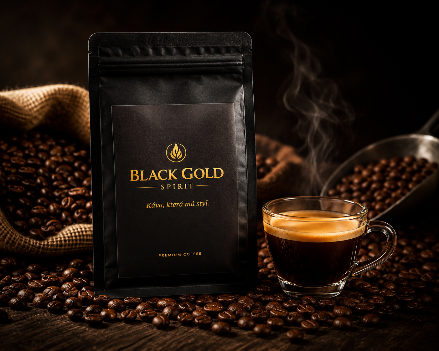 Prémiová zrnková káva 100% arabica